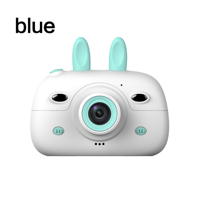 Mini kids Camera HD 1080P Portable Digital Video Recorder Photo Camera 2.4 inch Screen Display Children Game Study Camera: Blue / with 32G TF Card