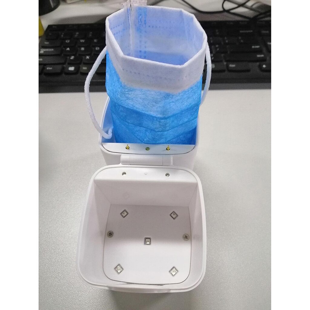 Mini UV Light Sanitizer Box Portable UV Light Sanitizer UV Sterilizing Box UV Sterilizer Box Battery/USB Powered