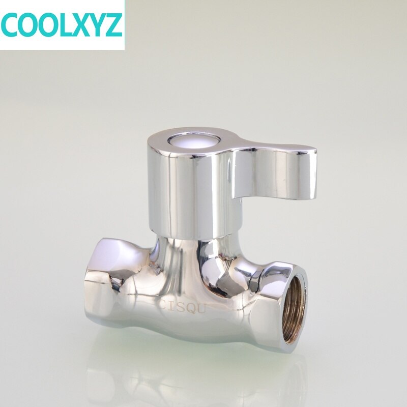 1/2IN Thread inner and outer wire straight valve brass angle valve open valve DN15 water pipe valve switch