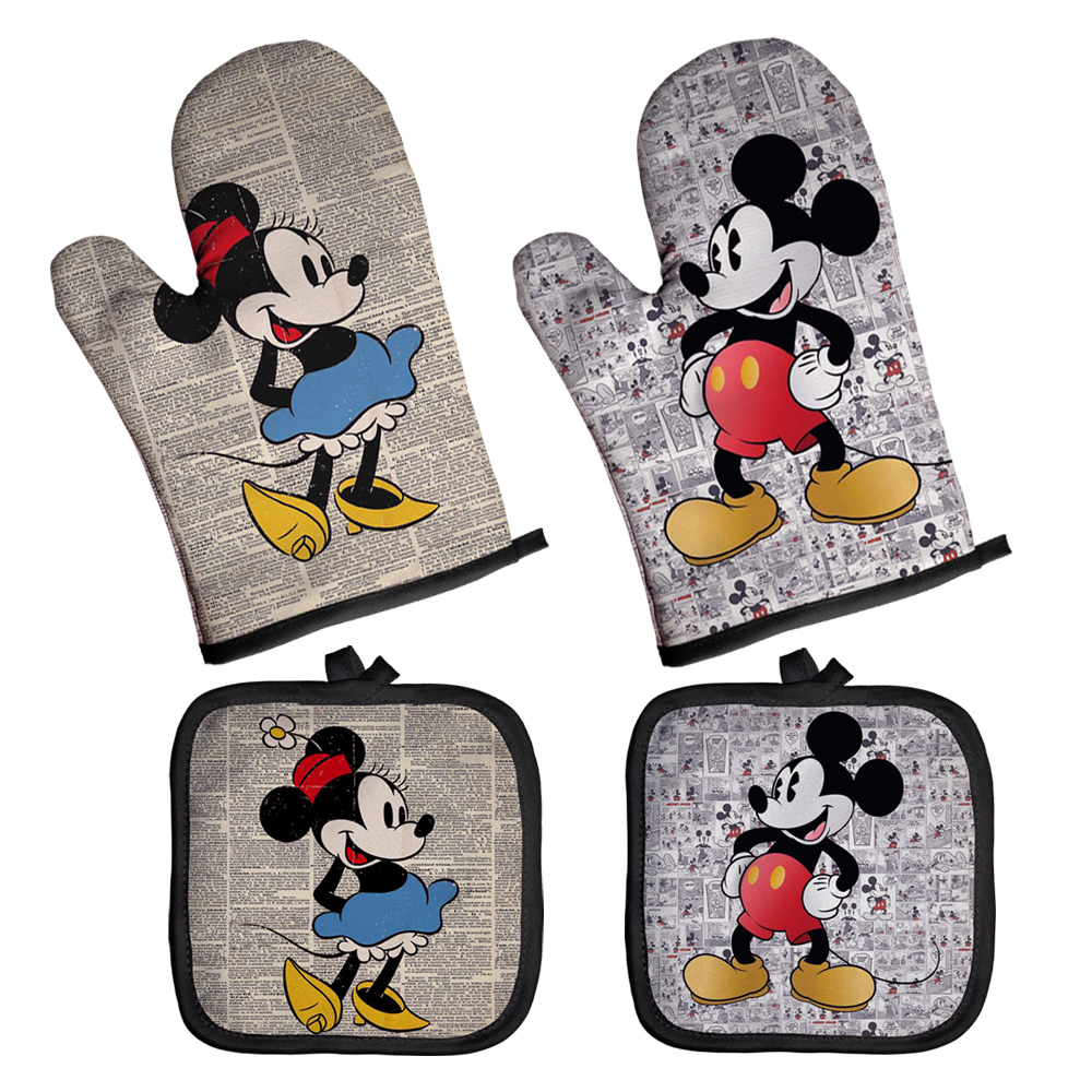 Bageisoleringshandsker til grill eller køkken mikroovn handske grydelap polyester ovnhandsker og grydelapper pad