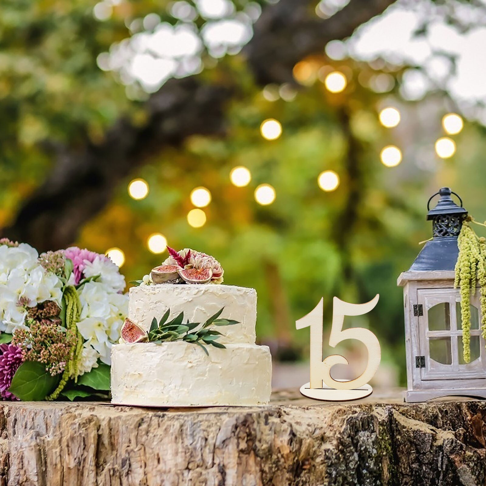 20PCS Wooden Table Numbers 1-20 Wedding Table Numbers With Base