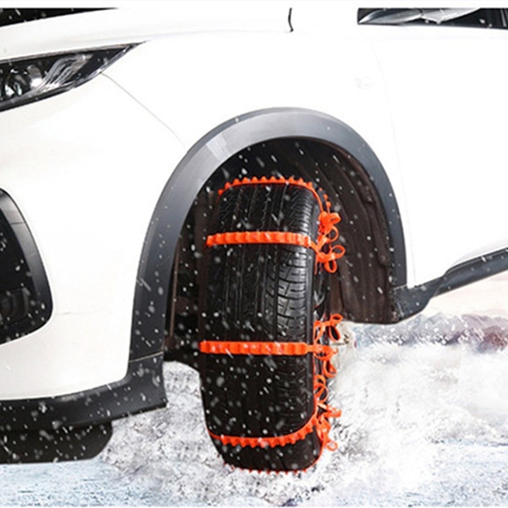 Neumáticos duraderos para coches, 10 Uds., 92cm, nailon, antideslizantes, cinturón de cadenas,