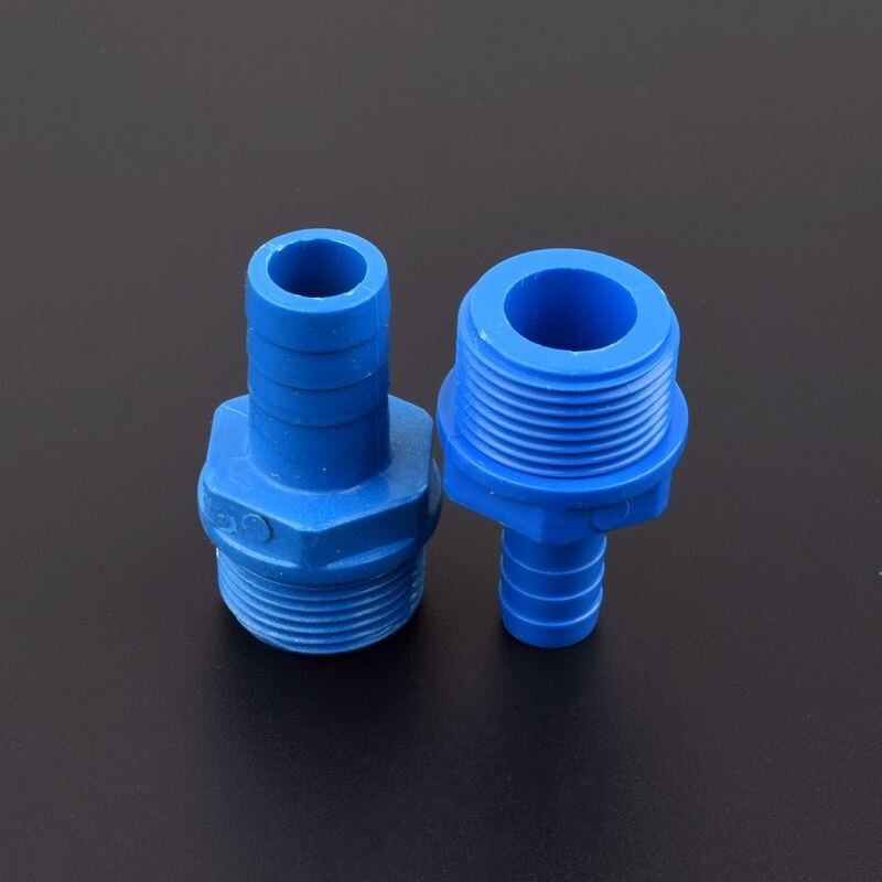 5pcs 1/2"-8/10/12/16mm 3/4"-12/16mm PVC Pagoda Male Thread Connector Garden Irrigation Hose Connector Aquarium Adapter