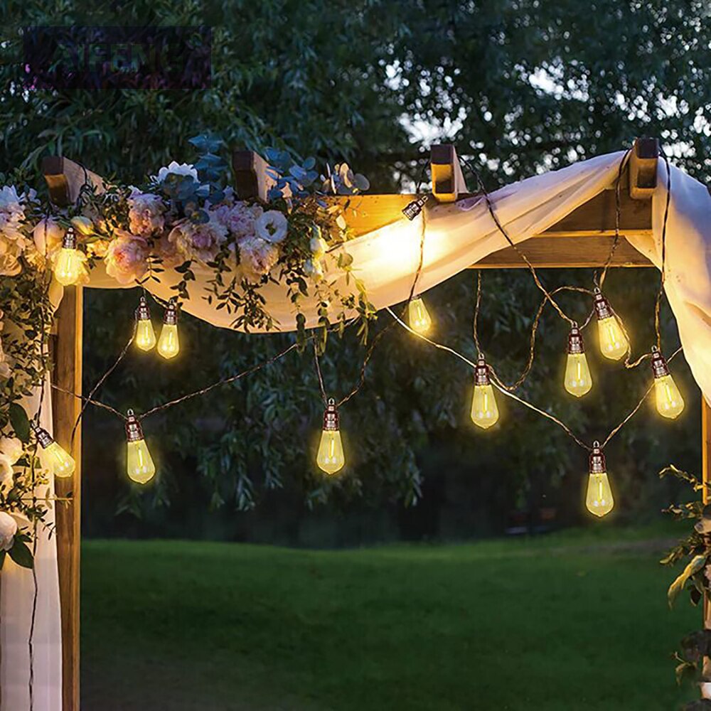 AIFENG Outdoor Waterproof Series Lights Low Pressure Safety Led String Lights Outdoor Edison Bulb