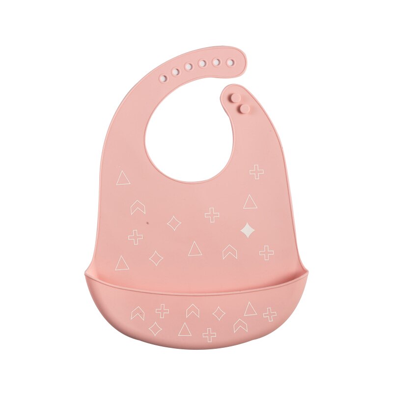 Baby Bib Cartoon Dier Siliconen Slabbetjes Speeksel Handdoek Peuter Jongens Meisjes Verstelbare Schorten Kinderen Burp Kleding: pink