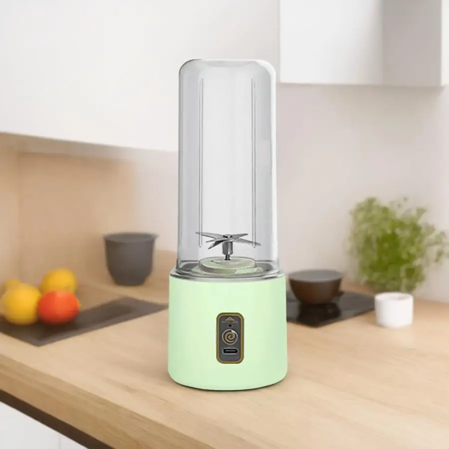 1pc-liquidificador espremedor elétrico portátil, misturador e extrator de frutas, fabricante de suco multifuncional para milkshakes e processamento de alimentos.: YELLOW