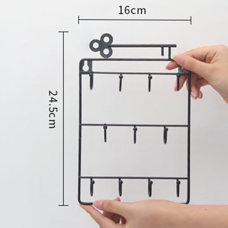 Ganchos criativos sundries rack de armazenamento decoração da parede do agregado familiar pendurado prateleira chave cabide porta decoração hookss arte artesanato