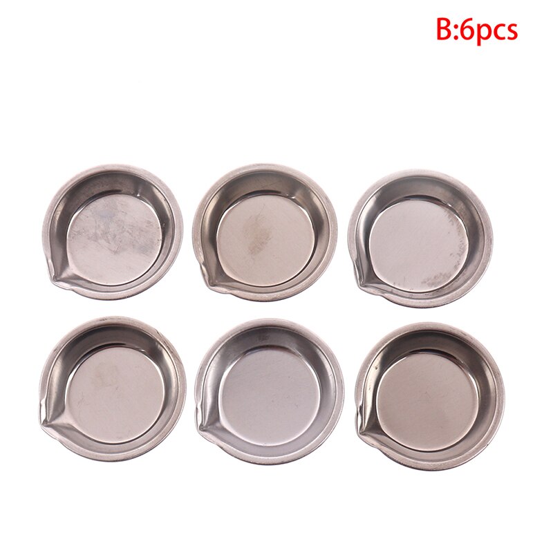 6pcs/set Metal Color Paint Tray Mixing Color Tinting Dish for Gundam Model Tools: B