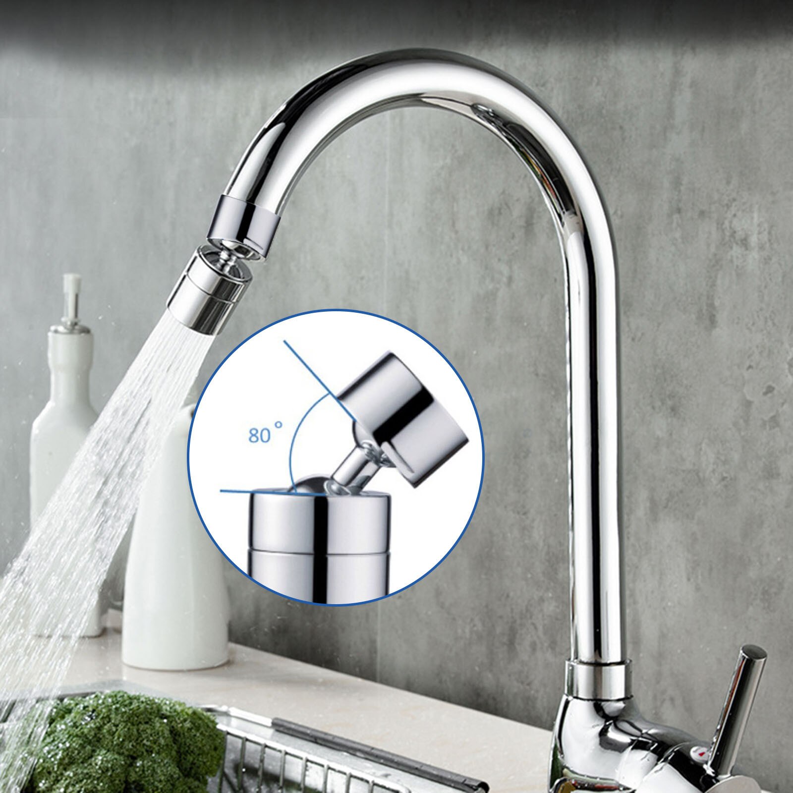 Universal Splash Filter Faucet Spray Head Antis Splash Filter Faucet Children Movable Kitchen Tap Water Saving Nozzle Sprayer
