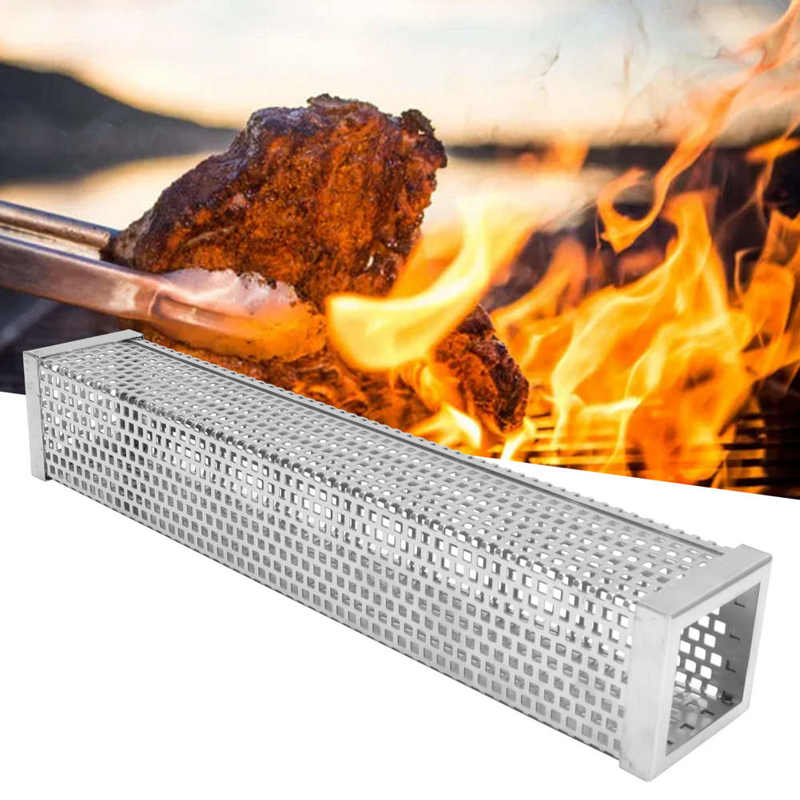 BBQ Smoke Tube High Temperature Resistant Smoker Tube for Outdoor