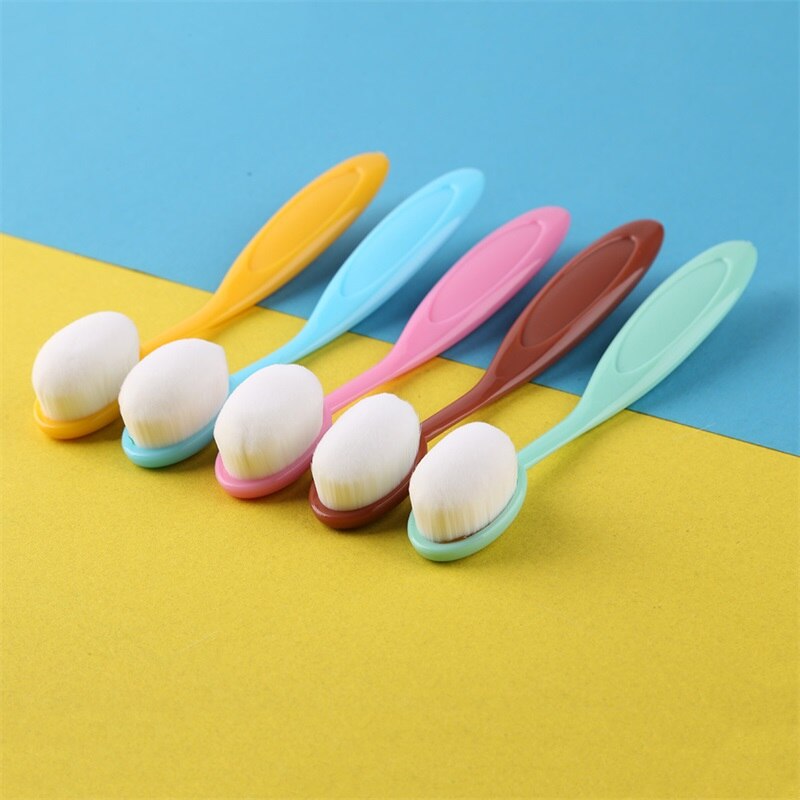 10pcs Colorful Smooth Brush Blending Brushes Drawing Painting Flat Brushes Kit With Cap For Scrapbooking Cards Making Ink Tools