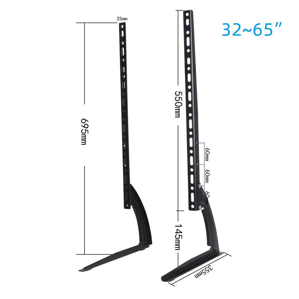Height Adjustable Stable Stand Base Universal Table Top Flat TV Iron Stand Legs For Most 26-65" LED LCD Flat Screen TV