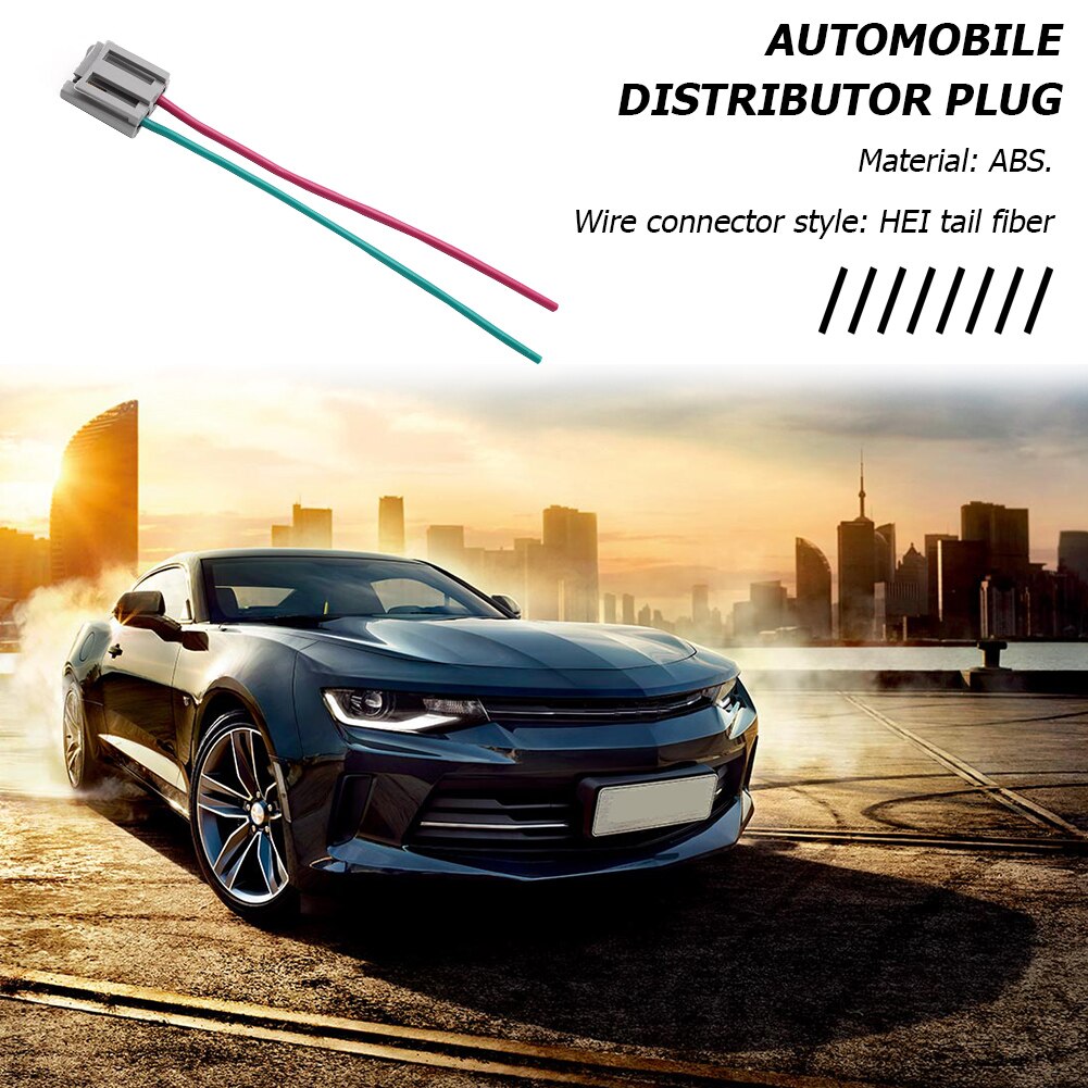 2 Pins Practical Coil In Cap Distributor Wire Harness Power Tach Connector Plug for GM Car Vehicle Aaccessaries Supplies