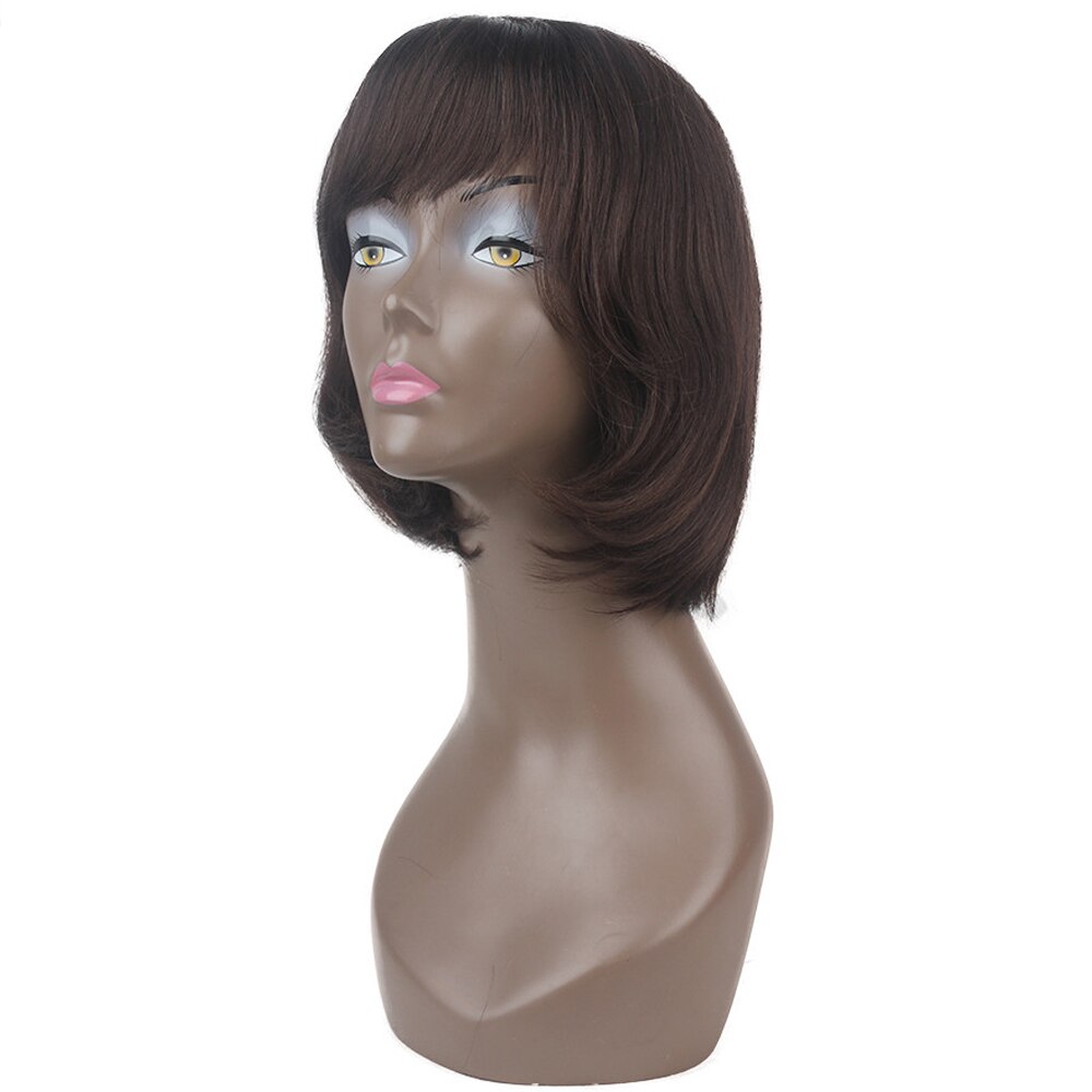 X-TRESS de alta temperatura fibra ombre peruca na moda para mulheres perucas de cabelo sintético bob curto com franja lateral longa