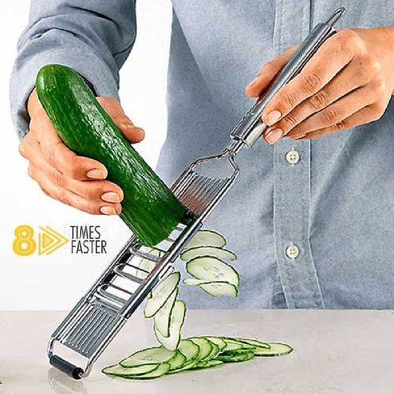 3-In-1 Multifunctionele Groentesnijder Rvs Fruit Dunschiller Rasp Shredders Voedsel Chopper Cutter keuken Gereedschap