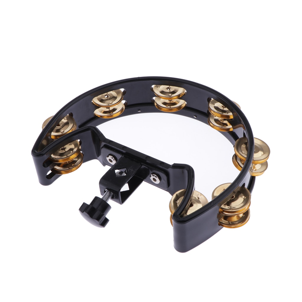 Perkusja grzechotka tamburyn z mocowaniem śruba instrument perkusyjny akcesoria