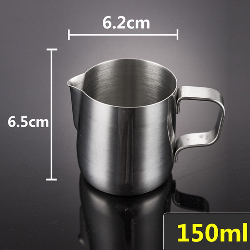 Rvs Melk Opschuimen Jug Frother Koffie Latte Container Pitcher 3 Maten