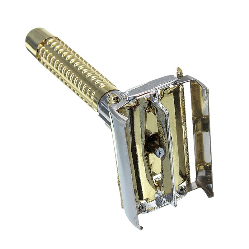 mannen Veiligheid Handheld Handleiding Scheerapparaat + Double Edge Safety Razor Blade Doos Mannen Kapper Razor Sharp Tool Blades scheren Machine
