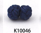 10 pairs/lot Silk Knot Cufflinks Upscale Men's Classic Double Rope Ball Knot Shape Cuff Links Handmade Silk Knots Cuff Link: K10046