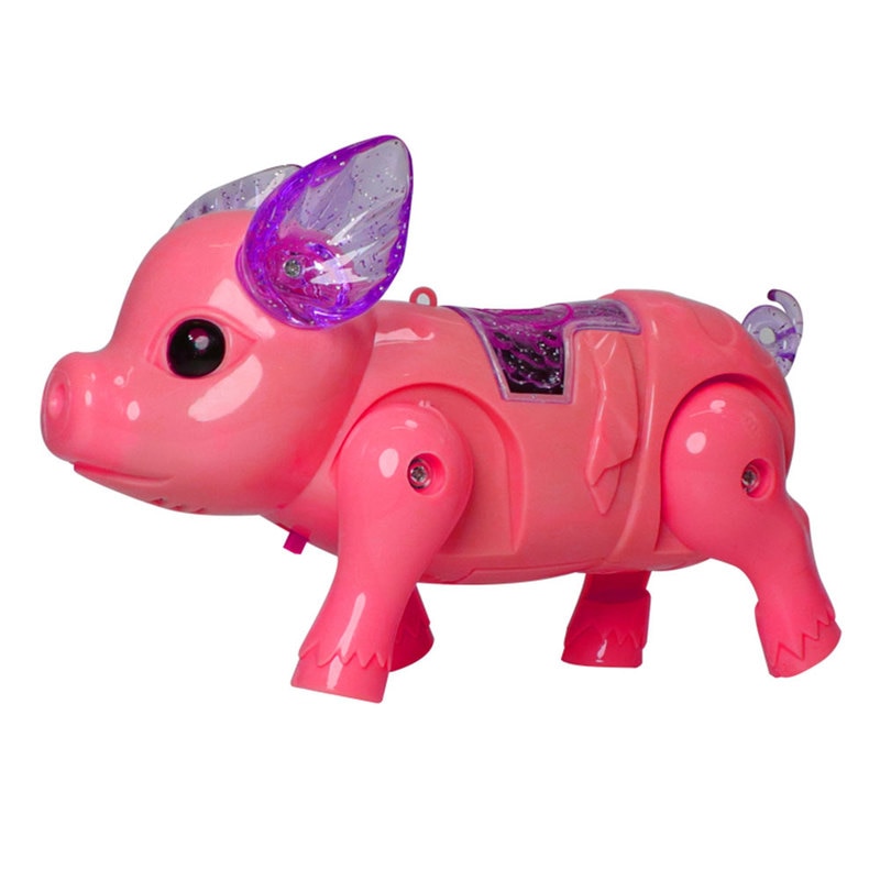 Correa de cerdo eléctrico Multicolor correa de luz Hobby LED cultura baile cerdito brillo música cerdo juguete luminoso juguetes de plástico