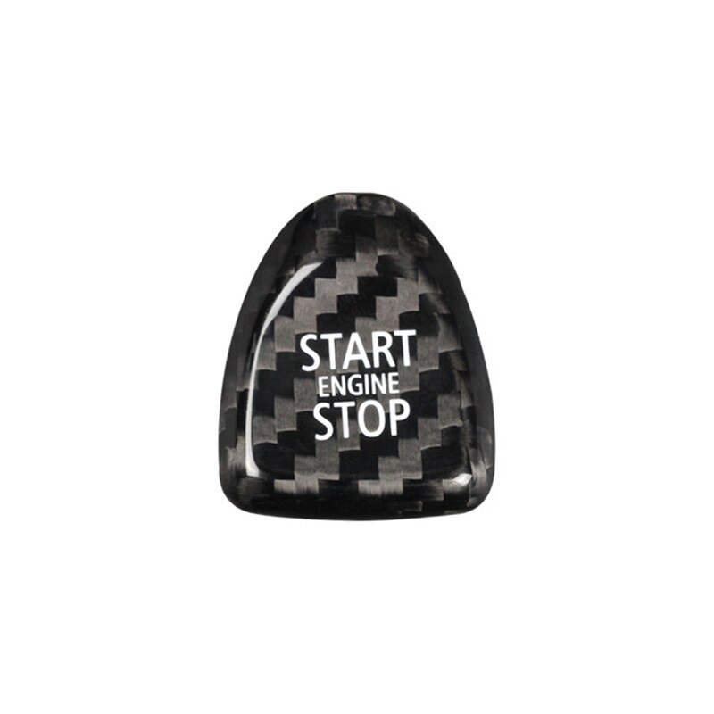 Carbon Fiber Car Engine Start Stop Button Cap Trim Cover For Mini Cooper F54 F55 F56 F57 F60 Accessories: A