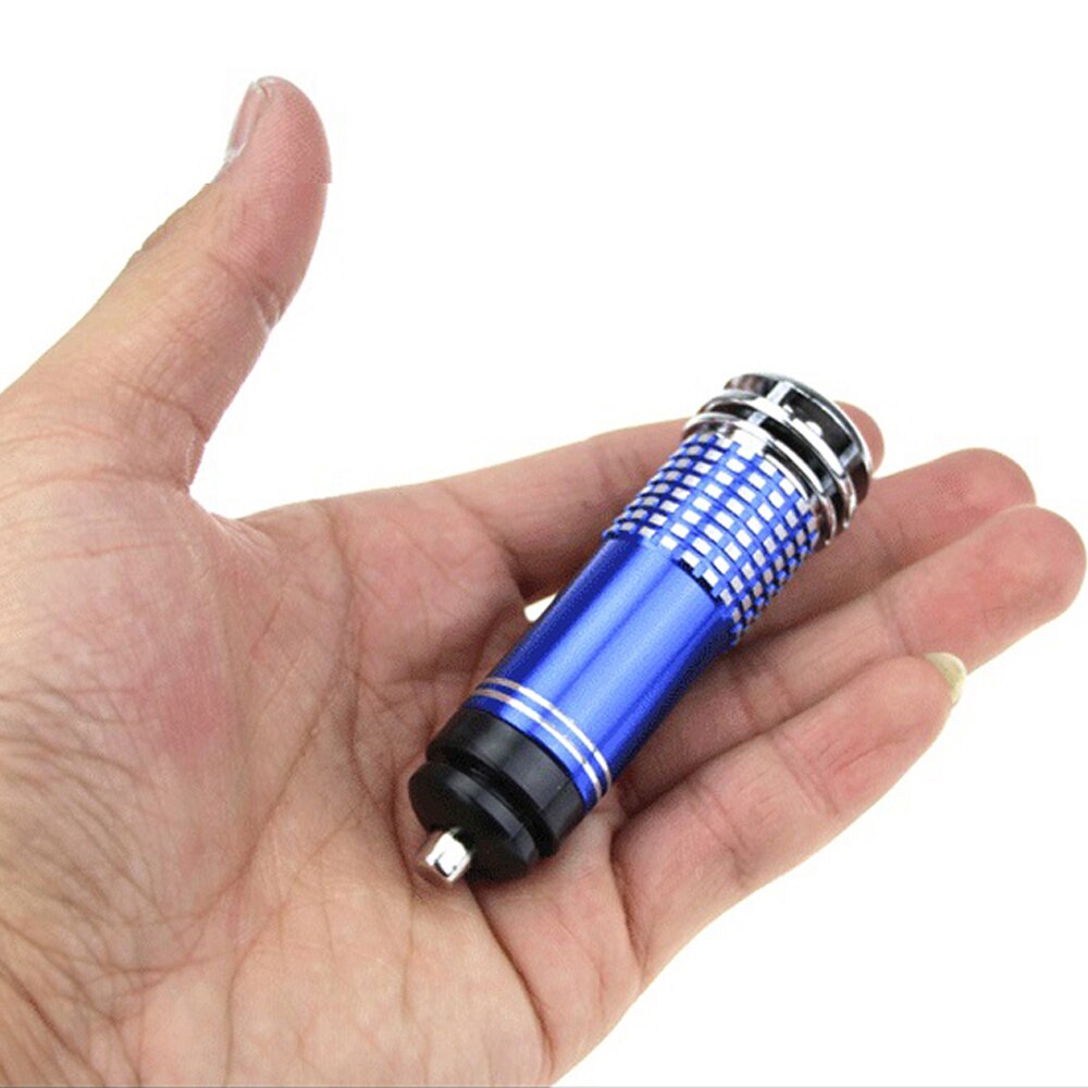 Purificador de aire iónico de anión para coche, Mini ionizador de ozono con barra de oxígeno, accesorios interiores DC12V