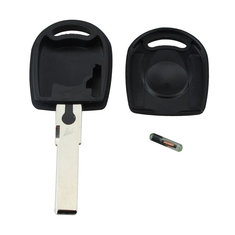 Uncut blade blank replacement fob car ignition key transponder chip  id48 for vw volkswagen skoda seat key case