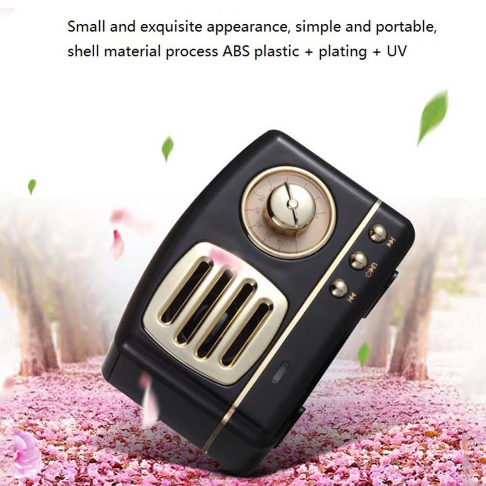 Draagbare Speaker Bluetooth Speaker Mini Retro Draadloze Luidsprekers Radio USB/TF Card Muziekspeler HIFI Subwoofer Bluetooth 4.1