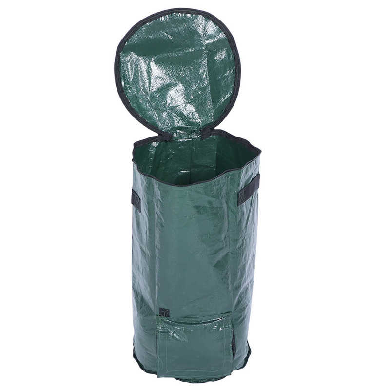 2Pcs 15 Gallons Home Yard Planting Rubbish Bag Reusable Garden Lawn Patio Leaf Waste Bags Laundry Container Garden Supplies