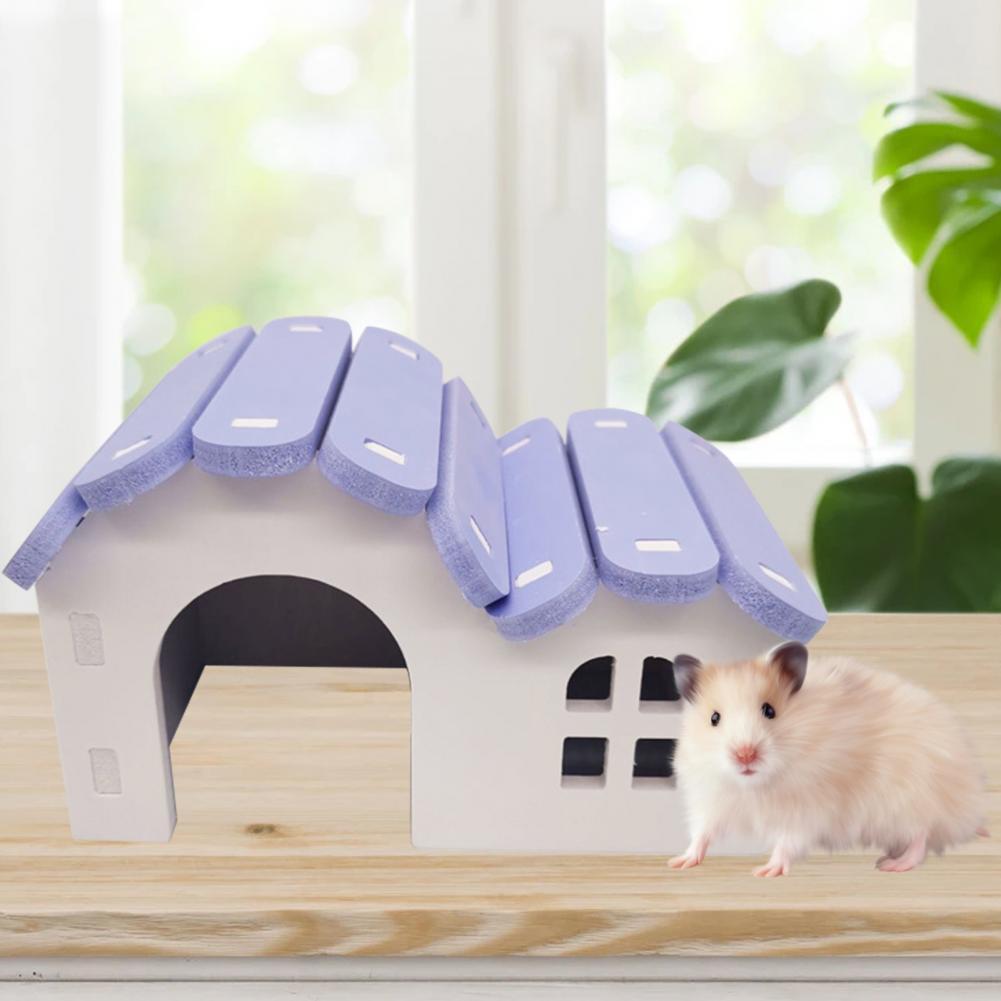 Bur-fri hamster chinchilla hus villa gør-det-selv installation chinchilla hytte lege legetøj pindsvin hamster villa bolig hytte
