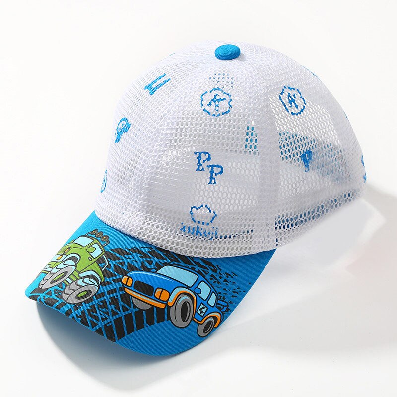 Casquette de Baseball pour bébé garçon et fille, chapeau de plage en plein air, respirant, pour printemps et été: blue