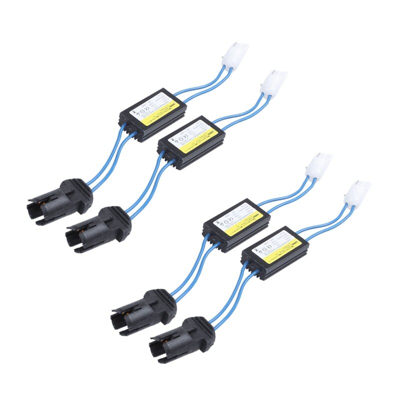 Resistencia Canbus T10 - Elimina errores, luz Led W5W, 4 unidades: Default Title