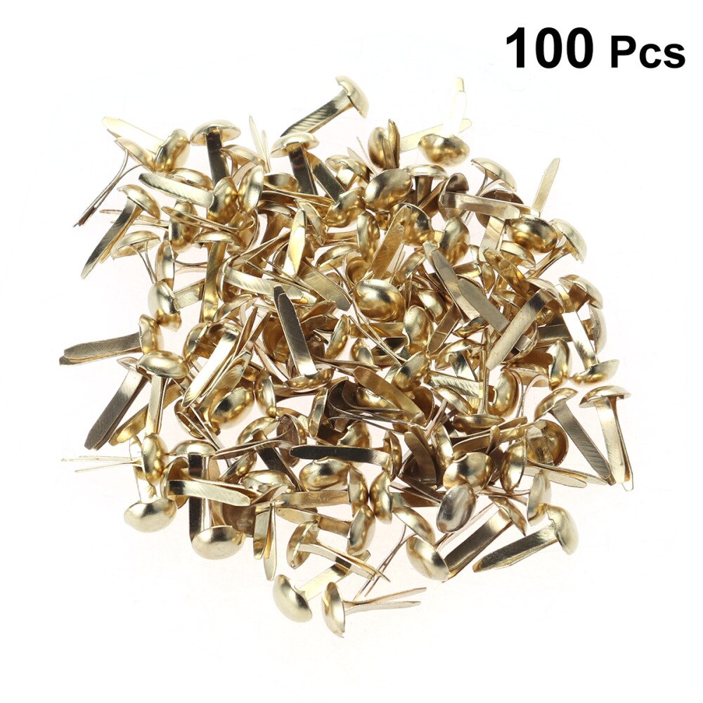 100 Pcs Mini Brads Diverse Kleuren Ronde Brad Pastel Brads Voor Scrapbooking Ambachten Maken Stempelen En Diy-8x20mm