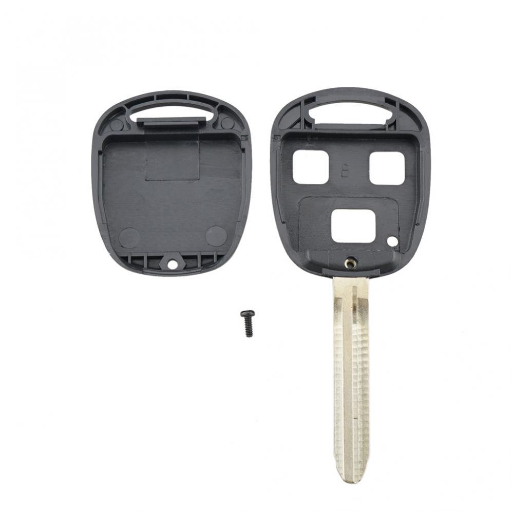 3 Buttons Car Auto Key Fob Case Shell Replacement Remote Cover Fit for Toyota Yaris