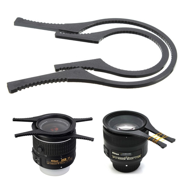 48-58mm 62-82mm Camera Lens Filter Wrench Removal Tool Twee Maten Zwart