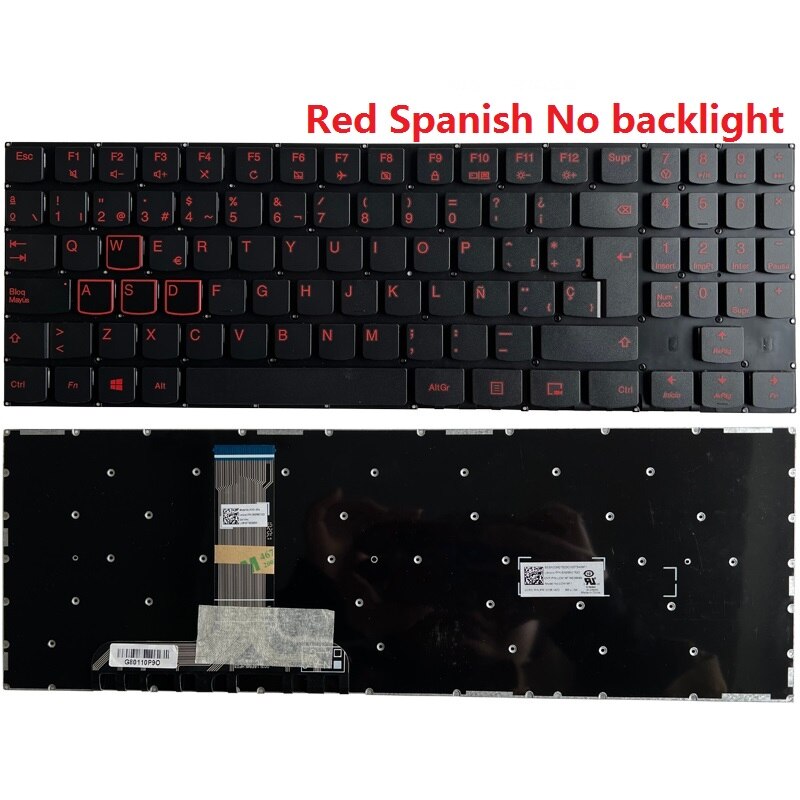 SP Spanish/Latin LA keyboard for Lenovo Legion Y7000 Y7000P Y530 Y530P Y530-15ICH NO Frame: SP No backlit