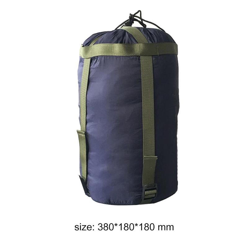 Sleeping Bag Storage Bag Delicate Texture Portable Travel Hammock Storage Bags Camping Sleeping Bag Compression Packs: Dark Blue