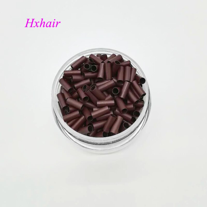 -1000 stks 2.8mm Koperen Buis Micro Ringen/Links Kralen/Zwart D-Bruin Bruin L -bruin Blond