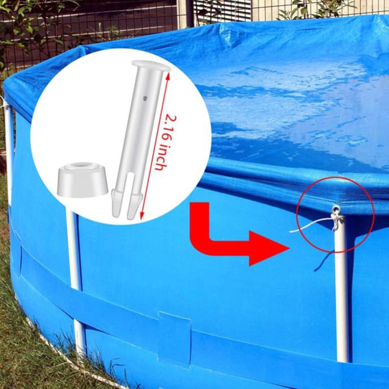10 pz/set di plastica ABS Pool Joint pin 6cm/2.36in Cap Set guarnizioni per Intex piscina parti di ricambio