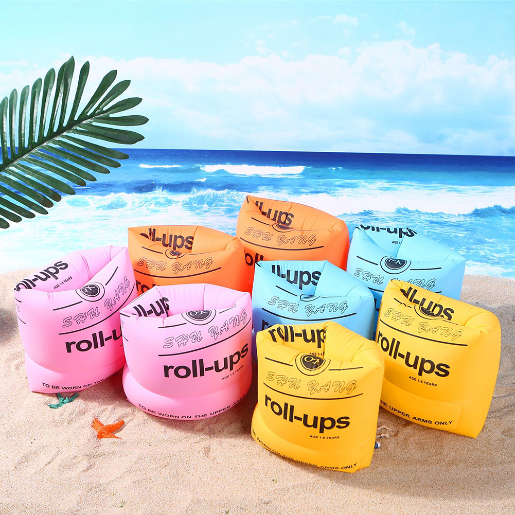 2pcs Adult Children Swimming Arm Rings Inflatable Pool Float Circle Sleeves Pool Buoys Armbands for Floating sleeve Swim Trainer