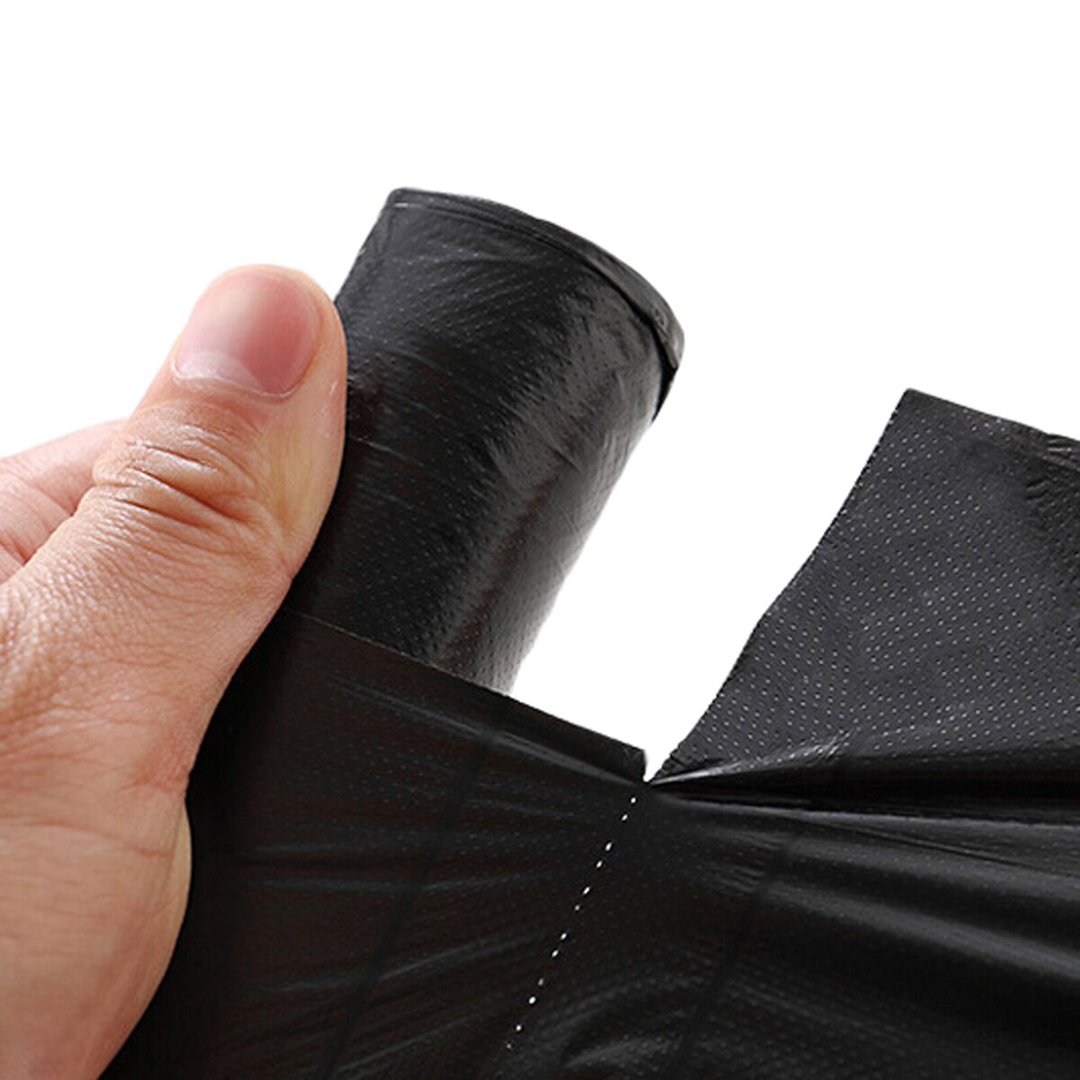 100Pcs Handle Breakpoint Garbage Bag Thickened Disposable Plastic Bag Trash Bags Waste Bin Rubbish Bags