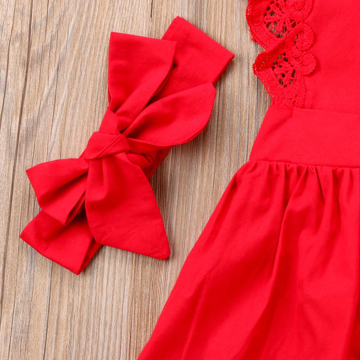 Mærke 2 stk jul småbørn spædbarn nyfødt baby piger romper kjole jumpsuit outfits tutu tøj+pandebånd røde sæt