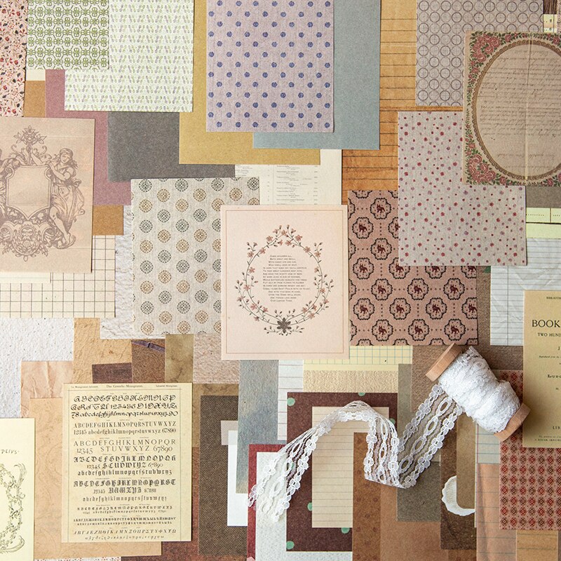 Kit 30 Fogli Carta Scrapbooking Conigli - Per Diari, Journaling E