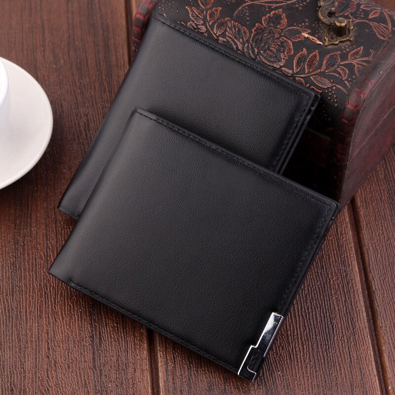 Short Men's Wallet Slim Coin Purse Black Wallet Men's Small Dollar USD Slim Card Box Carteira Nightmare Before Christmas
