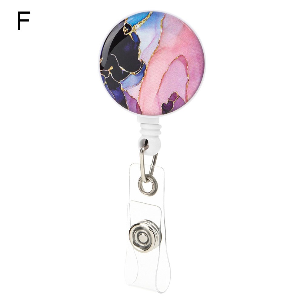 Porte-Badge rétractable d'infirmière, porte-Badge de nom d'infirmière, porte-carte d'identité drôle, pince pivotante, pour étiquette de nom de travail, fourniture de bureau, 1 pièce