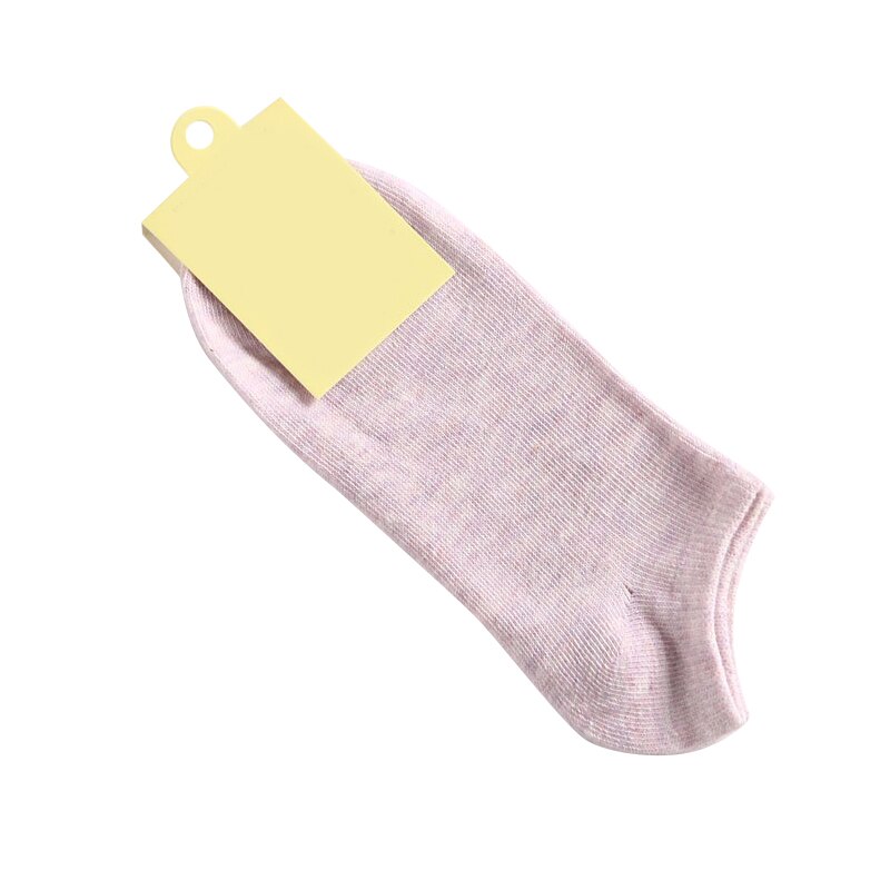 Damestrømper lavt skåret ankel afslappet tynde korte sokker ensfarvede sokker til sommer forår  h9: Lys lilla