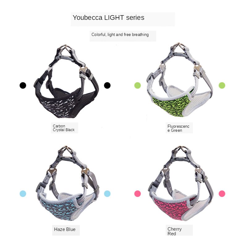 Lightweight Vest-style Dog Harness Small Dog Leash Flying Woven Fabric Teddy Bichon Pomeranian Dog Harness Dog Accessories