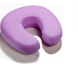 U-vormige Trage Rebound Memory Foam Kussen Reizen Nek Kussens Gezondheidszorg Hoofdsteun Voor Lichaam Kantoor Vlucht Auto Reizen: violet