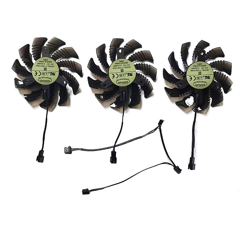 Ventilador de refrigeración de 3 pines, 75MM, PLD08010S12H, para Gigabyte GTX 970, Windforce G1, R9-280X, GV-R928XWF3-3GD, tarjetas gráficas