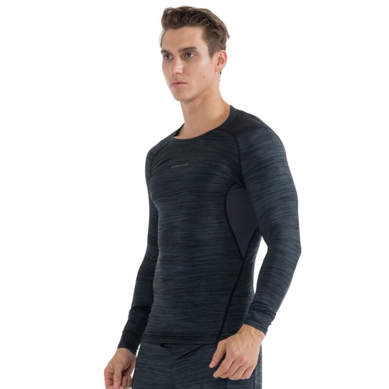 Topp gym långärmad kompression man sport t-shirts torr snabb långärmad löpning fitness kläder t-shirts toppar